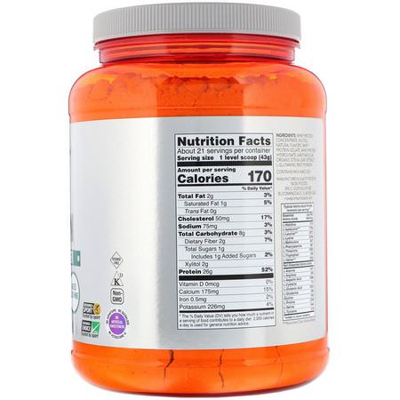 Vassleprotein, Idrottsnäring: Now Foods, Sports, Whey Protein, Creamy Strawberry, 2 lbs (907 g)