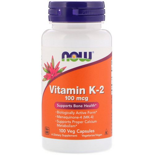 Now Foods, Vitamin K-2, 100 mcg, 100 Veg Capsules Review