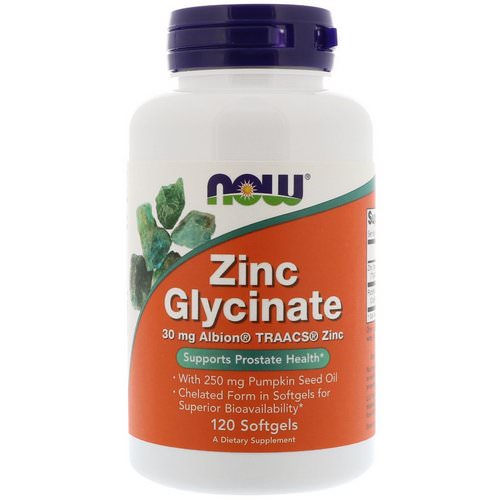 Now Foods, Zinc Glycinate, 120 Softgels Review
