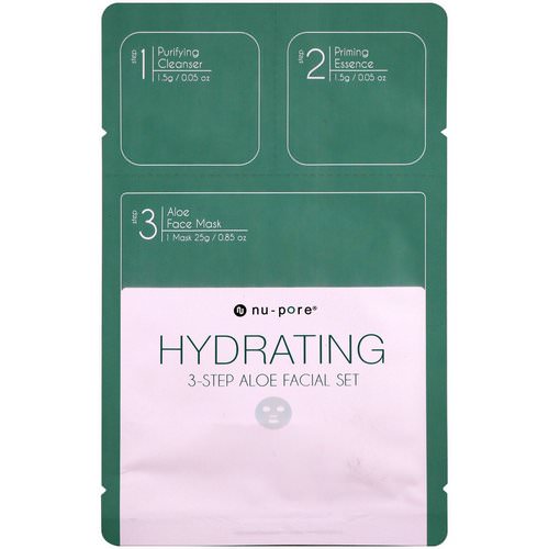 Nu-Pore, Hydrating 3-Step Aloe Facial Set, 1 Pack Review