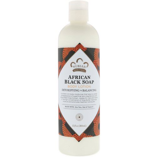 Nubian Heritage, Body Lotion, African Black Soap, 13 fl oz (384 ml) Review