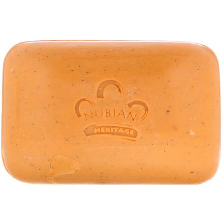 Nubian Heritage Exfoliating Soap - Exfoliating Soap, Bar Soap, Shower, Bath