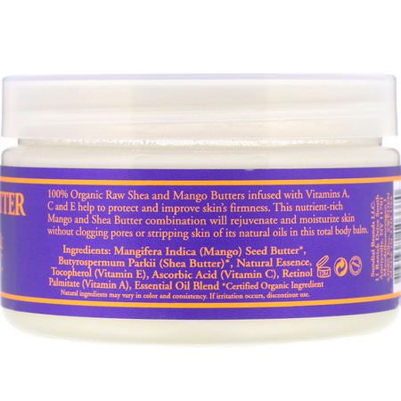 Kroppssmör, Bad: Nubian Heritage, Mango Butter Infused with Shea Oil & Vitamin C, 4 oz (113 g)