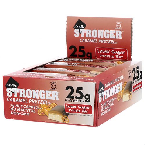 NuGo Nutrition, Stronger, Caramel Pretzel, 12 Bars, 2.82 oz (80 g) Each Review