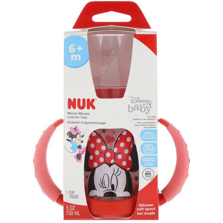 Koppar, Barnfeeding, Barn, Baby: NUK, Disney Baby, Learner Cup, Minnie Mouse, 6+ Months, 1 Cup, 5 oz (150 ml)