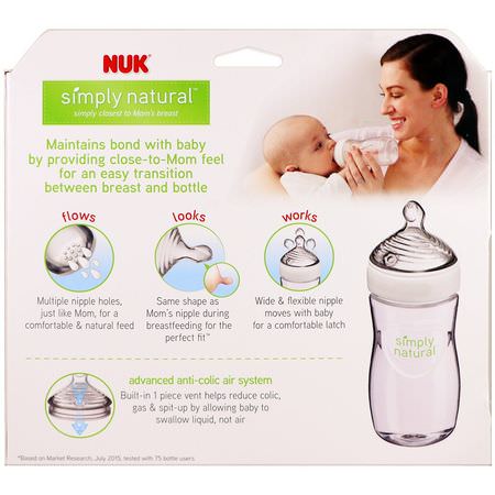 NUK Baby Bottles Nipples - Bröstvårtor, Babyflaskor, Barnmatning, Barn