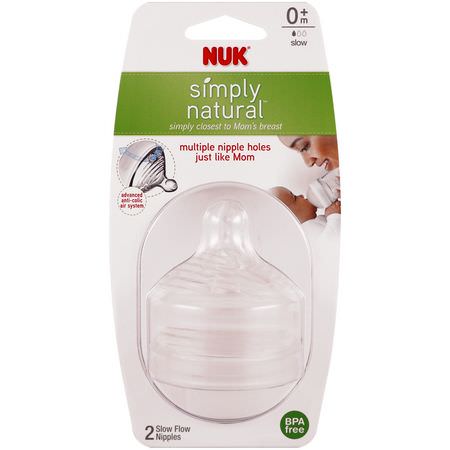 NUK Baby Bottles Nipples - Bröstvårtor, Babyflaskor, Barnmatning, Barn
