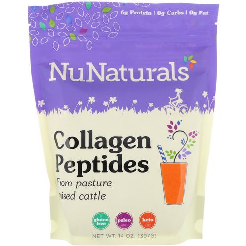 NuNaturals, Collagen Peptides, 14 oz (397 g) Review