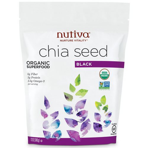 Nutiva, Organic Chia Seed, Black, 12 oz (340 g) Review