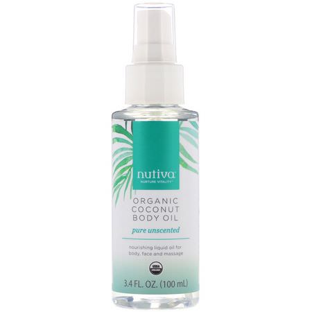 Nutiva Body Massage Oils Coconut Skin Care - Coconut Skin Care, Beauty, Massage Oljor, Body