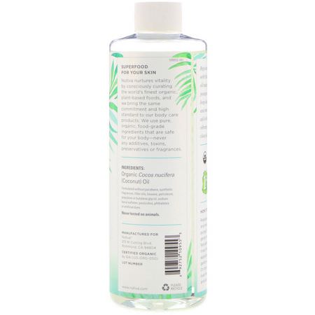 Coconut Skin Care, Beauty: Nutiva, Organic Coconut Oil, 16 fl oz (473 ml)