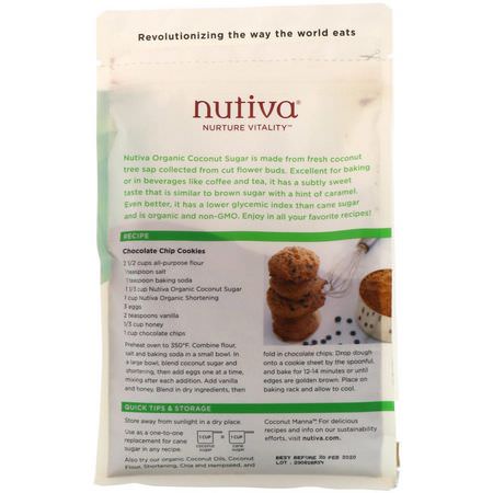 Coconut Sugar, Sweeteners, Honey: Nutiva, Organic Coconut Sugar, 1 lb (454 g)