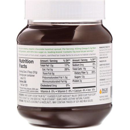 Hazelnut Spread, Conserves, Spreads, Butters: Nutiva, Organic Hazelnut Spread, Dark, 13 oz (369 g)