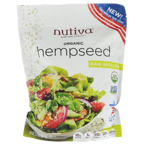 Nutiva, Organic Hempseed, Raw Shelled, 1.5 lbs (680 g) Review