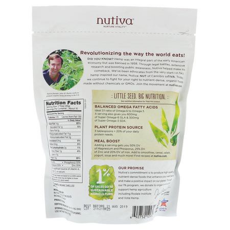 Iherb: Nutiva, Organic Hempseed, Raw Shelled, 10 oz (283.5 g)