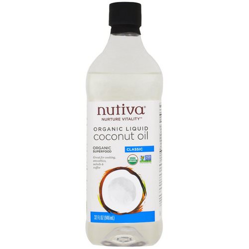 Nutiva, Organic Liquid Coconut Oil, Classic, 32 fl oz (946 ml) Review