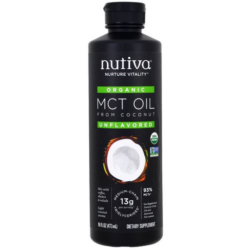 Nutiva, Organic MCT Oil From Coconut, Unflavored, 16 fl oz (473 ml) Review