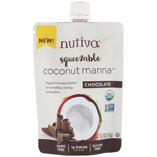 Nutiva, Organic Squeezable, Coconut Manna, Chocolate, 6.2 oz (176 g) Review