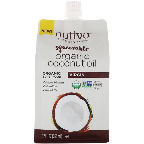 Nutiva, Organic Squeezable, Virgin Coconut Oil, 12 fl oz (355 ml) Review