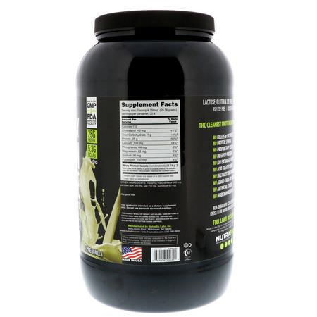 Vassleprotein, Idrottsnäring: NutraBio Labs, 100% Whey Protein Isolate, Alpine Vanilla, 2 lbs (907 g)
