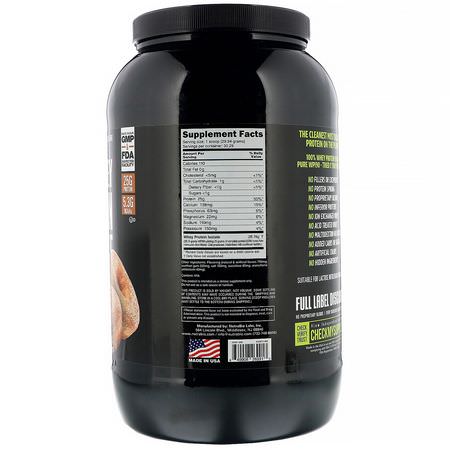 Vassleprotein, Idrottsnäring: NutraBio Labs, 100% Whey Protein Isolate, Cinnamon Sugar Donut, 2 lb (907 g)