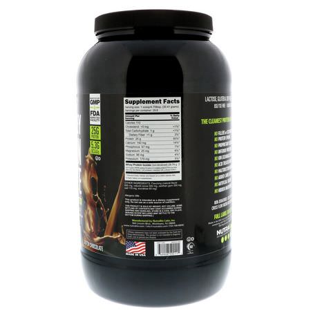 Vassleprotein, Idrottsnäring: NutraBio Labs, 100 % Whey Protein Isolate, Dutch Chocolate, 2 lbs (907 g)