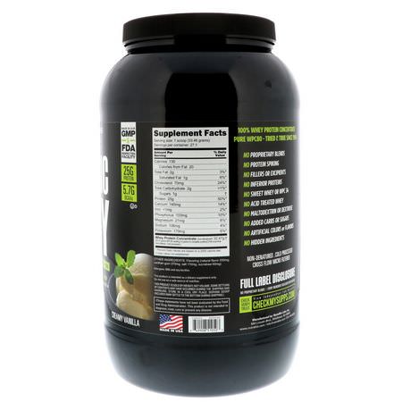 Vassleprotein, Idrottsnäring: NutraBio Labs, Classic Whey Protein, Creamy Vanilla, 2 lbs (907 g)