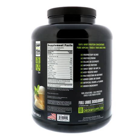Vassleprotein, Idrottsnäring: NutraBio Labs, Classic Whey Protein, Creamy Vanilla, 5 lbs (2268 g)