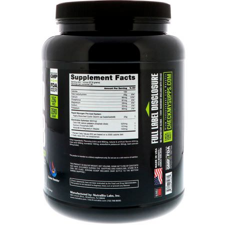 Kolhydratpulver, Återhämtning Efter Träning, Sportnäring: NutraBio Labs, Super Carb, Raspberry Lemonade, 1.8 lb (834 g)