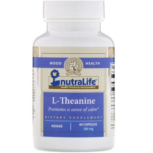 NutraLife, L-Theanine, 200 mg, 60 Capsules Review