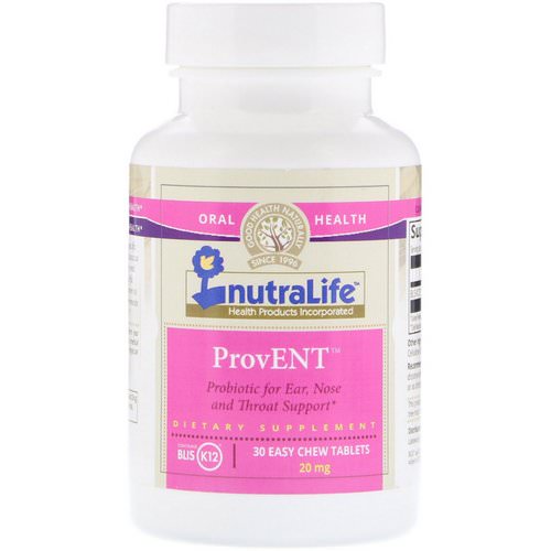 NutraLife, ProvENT with Blis K12, 20 mg, 30 Easy Chew Tablets Review
