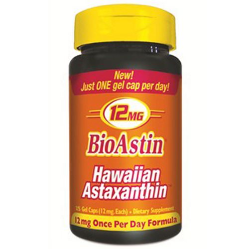 Nutrex Hawaii, BioAstin, Hawaiian Astaxanthin, 12 mg, 25 Gel Caps Review