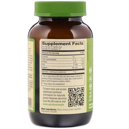 Spirulina, Alger, Superfoods, Greener: Nutrex Hawaii, Pure Hawaiian Spirulina, 500 mg, 400 Tablets