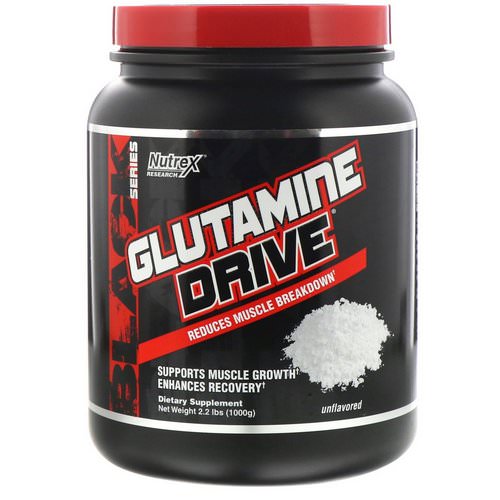 Nutrex Research, Glutamine Drive, Unflavored, 2.2 lbs (1000 g) Review