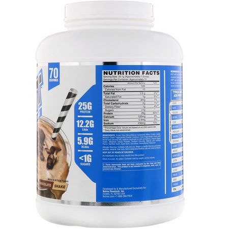 Vassleprotein, Idrottsnäring: Nutrex Research, IsoFit, Chocolate Shake, 5 lbs (2261 g)