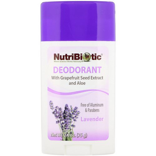 NutriBiotic, Deodorant, Lavender, 2.6 oz (75 g) Review