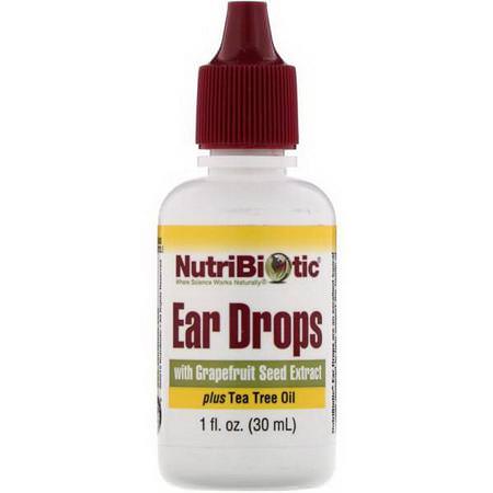 NutriBiotic Ear Care - Öronvård, Första Hjälpen, Medicinskåpet, Bad