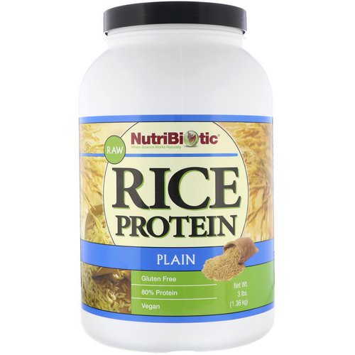 NutriBiotic, Raw, Rice Protein, Plain, 3 lbs (1.36 kg) Review
