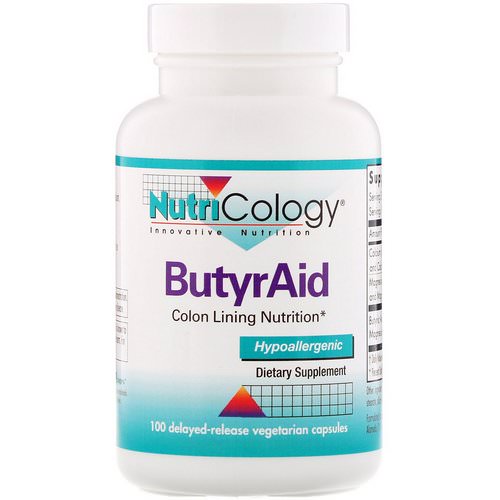 Nutricology, ButyrAid, 100 Delayed-Release Vegetarian Capsules Review