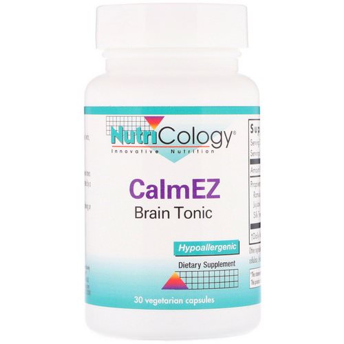 Nutricology, CalmEZ, Brain Tonic, 30 Vegetarian Capsules Review