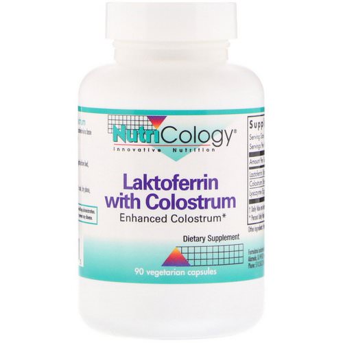 Nutricology, Laktoferrin with Colostrum, 90 Vegetarian Capsules Review