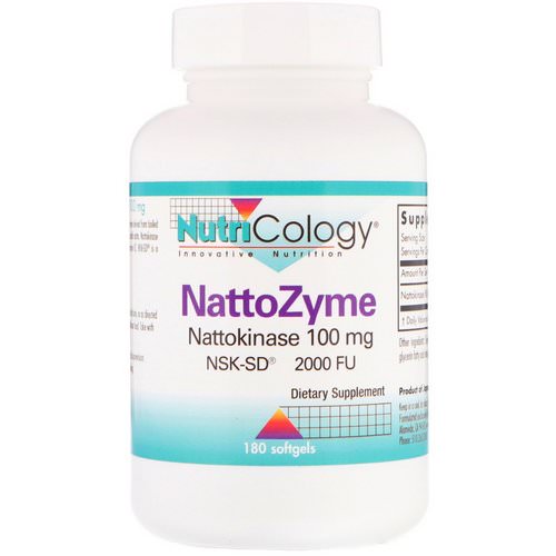 Nutricology, NattoZyme, 100 mg, 180 Softgels Review