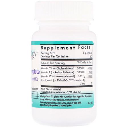 Vitamin D, Vitaminer, Kosttillskott: Nutricology, Vitamin D3 Complete, 60 Fish Gelatin Capsules
