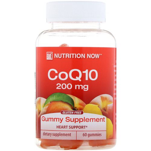 Nutrition Now, CoQ10, Natural Peach Flavor, 200 mg, 60 Gummies Review