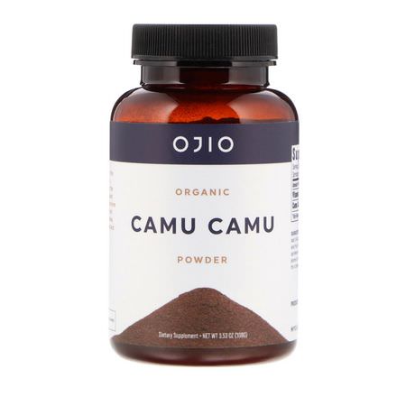Camu Camu, Superfoods, Green, Supplements: Ojio, Organic Camu Camu Powder, 3.53 oz (100 g)