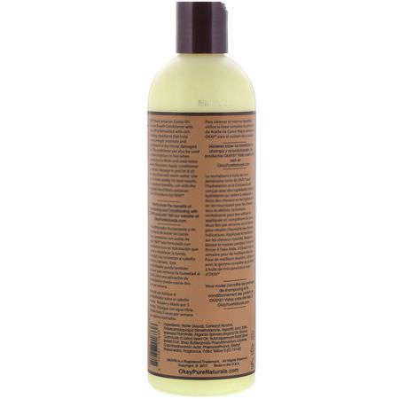 Balsam, Hårvård, Bad: Okay, Black Jamaican Castor Oil, Conditioner, 12 fl oz (355 ml)