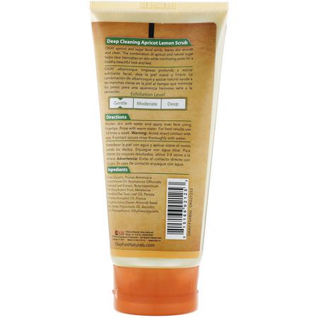 Scrub, Exfoliators, Scrub, Tone: Okay, Clear Skin Facial Scrub, Apricot & Sugar, 6 oz (170 g)