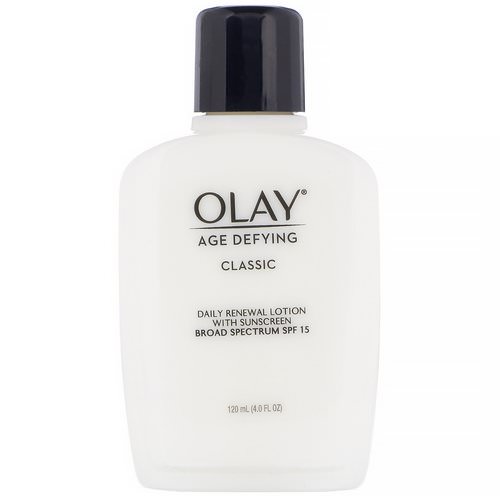 Olay, Age Defying, Classic, Daily Renewal Lotion with Sunscreen, SPF 15, 4 fl oz (120 ml) Review