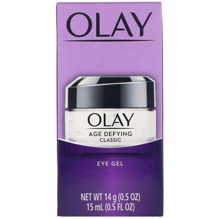 Behandlingar, Ögonkräm, Ögonvård, Hudvård: Olay, Age Defying, Classic, Eye Gel, 0.5 fl oz (15 ml)