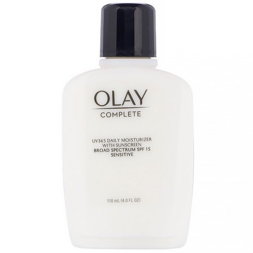 Olay, Complete, UV365 Daily Moisturizer, SPF 15, Sensitive, 4.0 fl oz (118 ml) Review